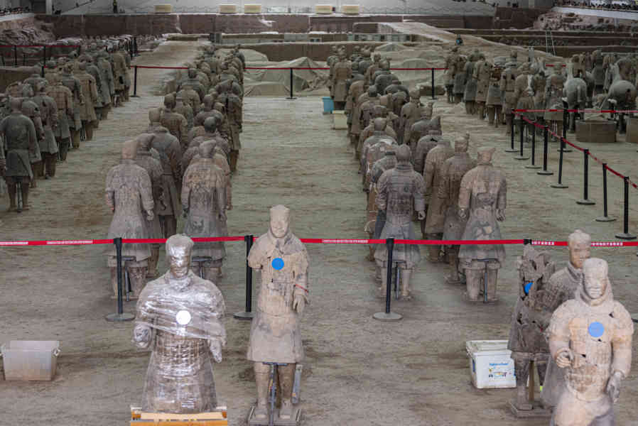 China - Xi'an 029 - mausoleo de Qin Shi Huang - Guerreros de Terracota